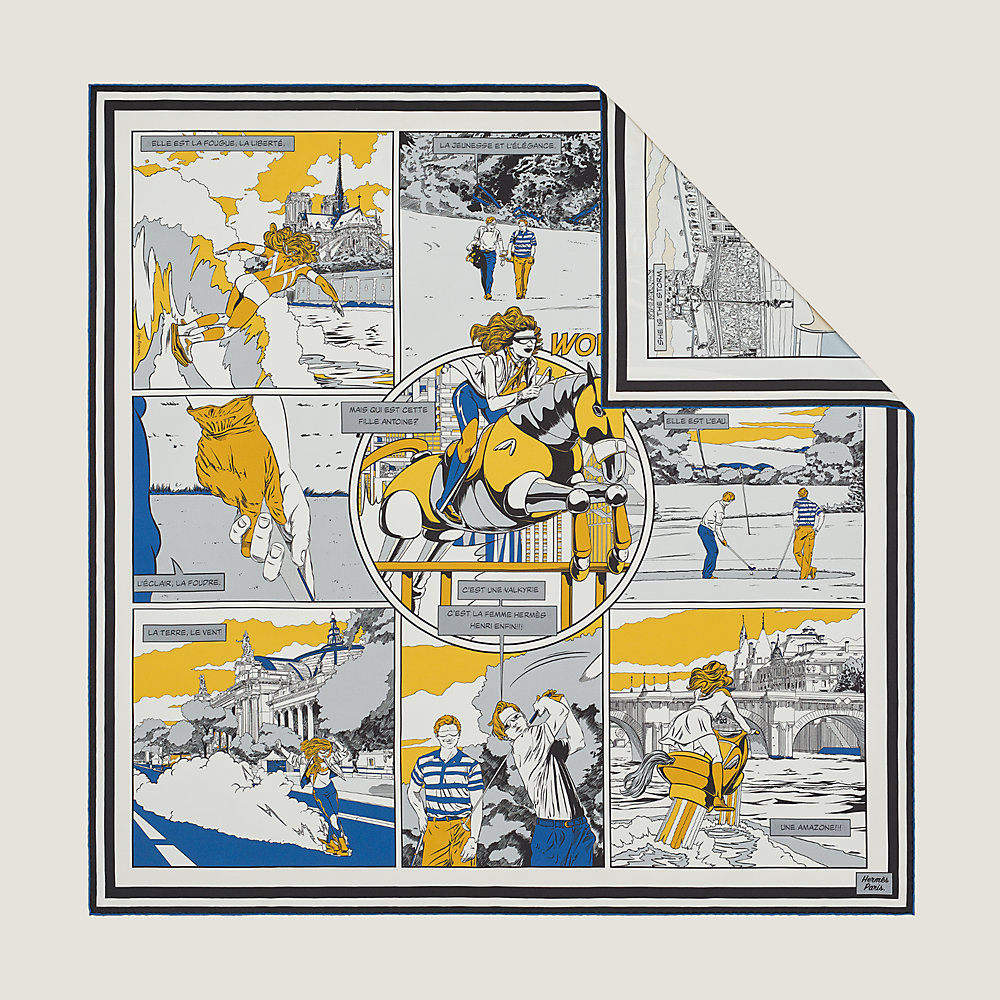 Wow double face scarf 90 | Hermès UAE